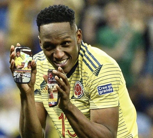 Las canilleras de Yerry Mina en la selección Colombia